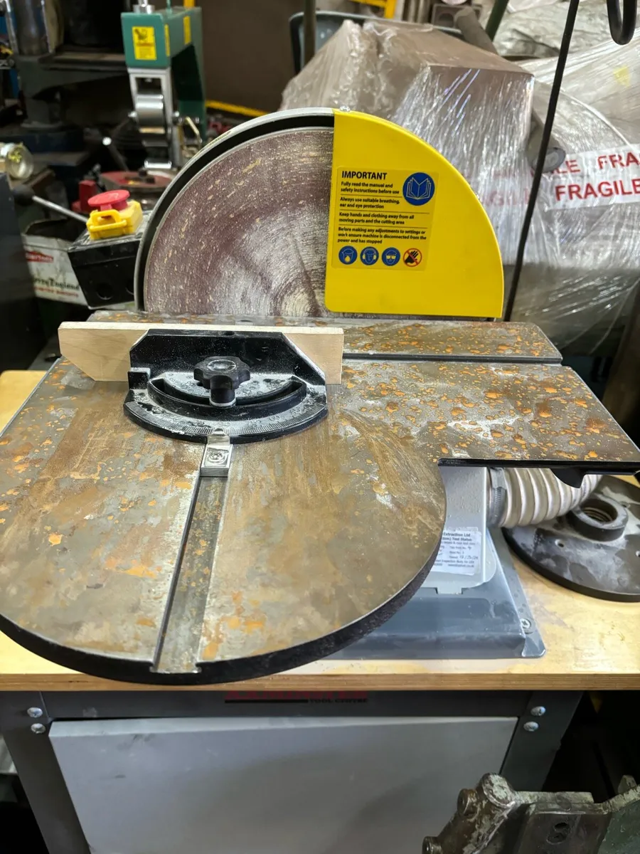 Axminster  Trade 12” disc sander & cabinet - Image 3