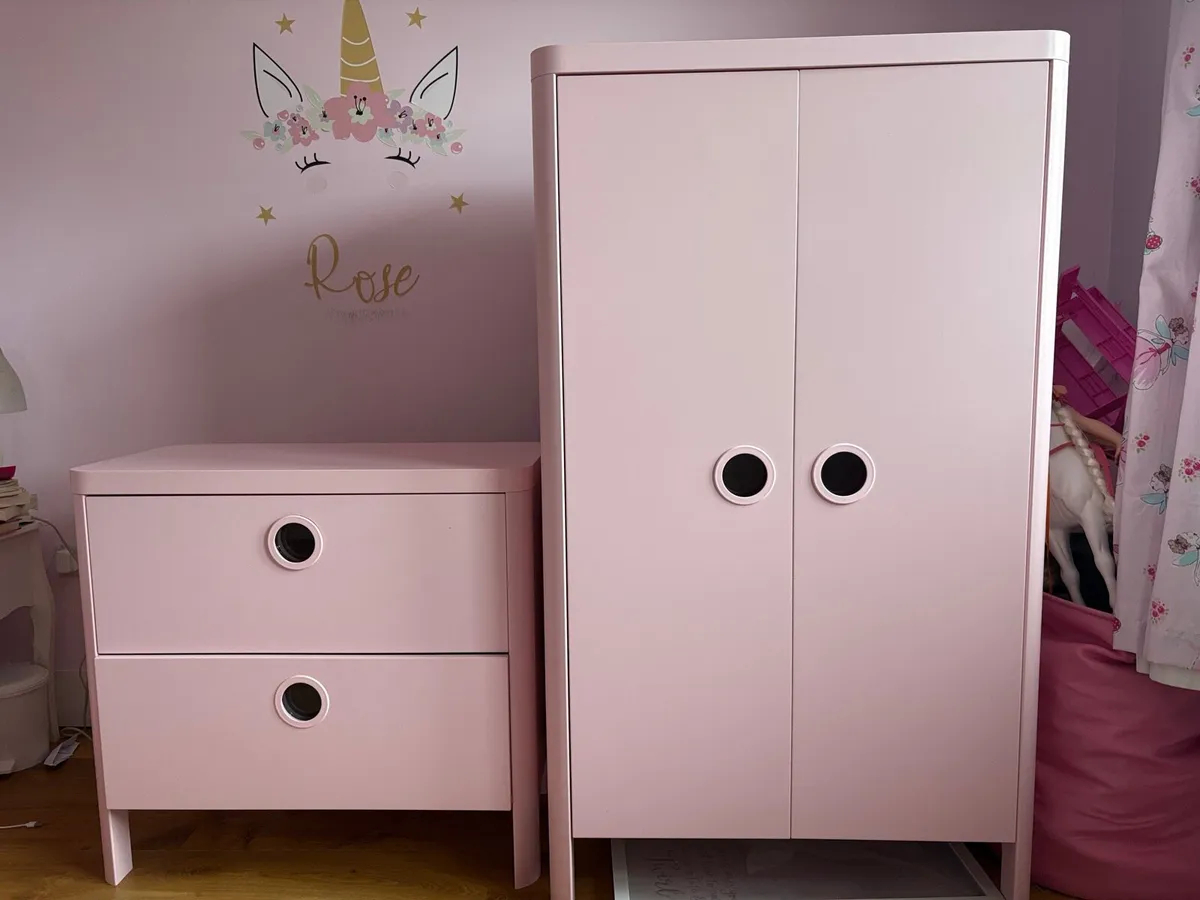 Kids Wardrobe and Chest of Drawers Set - Image 1