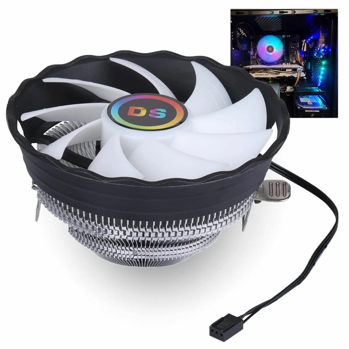 CPU FAN Central Processing  120MM Aluminum Extrude - Image 2