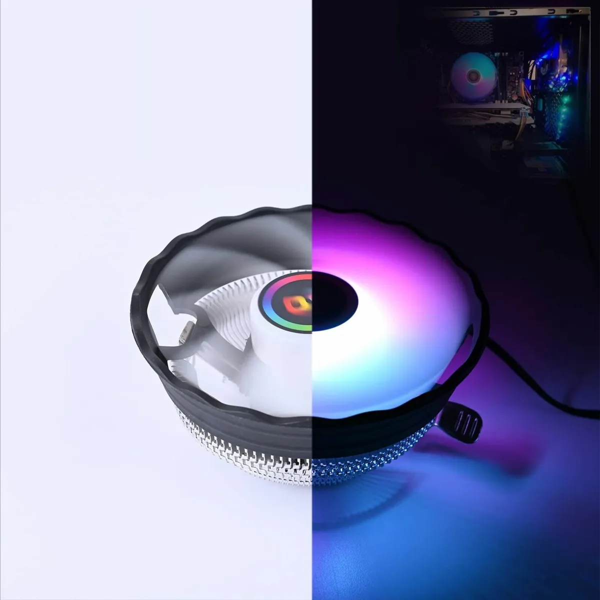 CPU FAN Central Processing  120MM Aluminum Extrude - Image 3