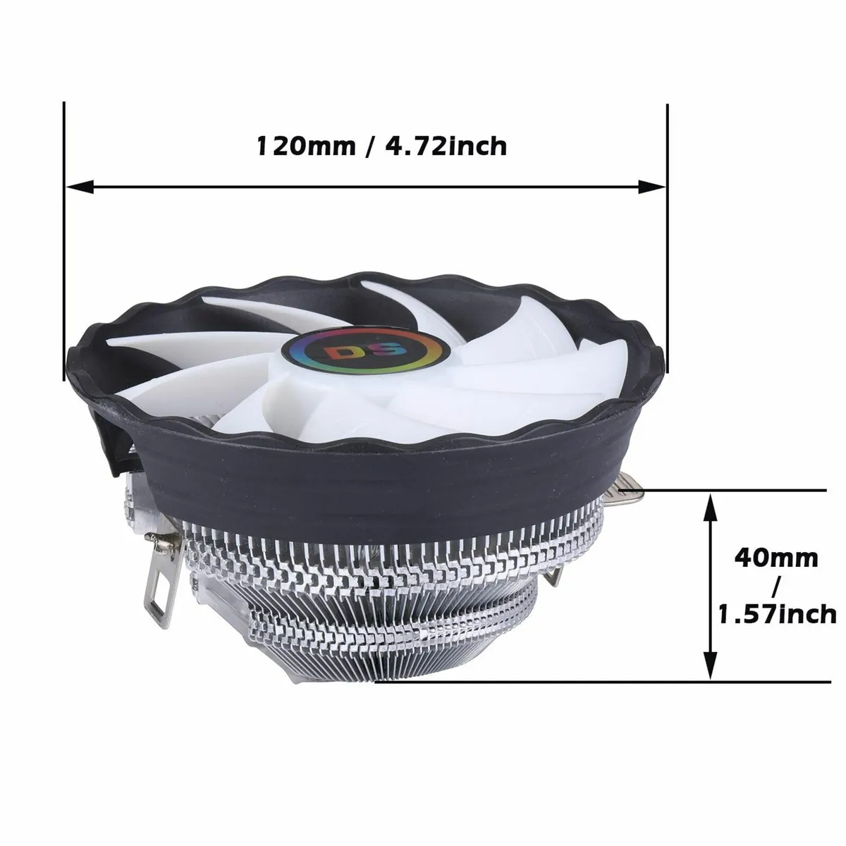 CPU FAN Central Processing  120MM Aluminum Extrude - Image 4