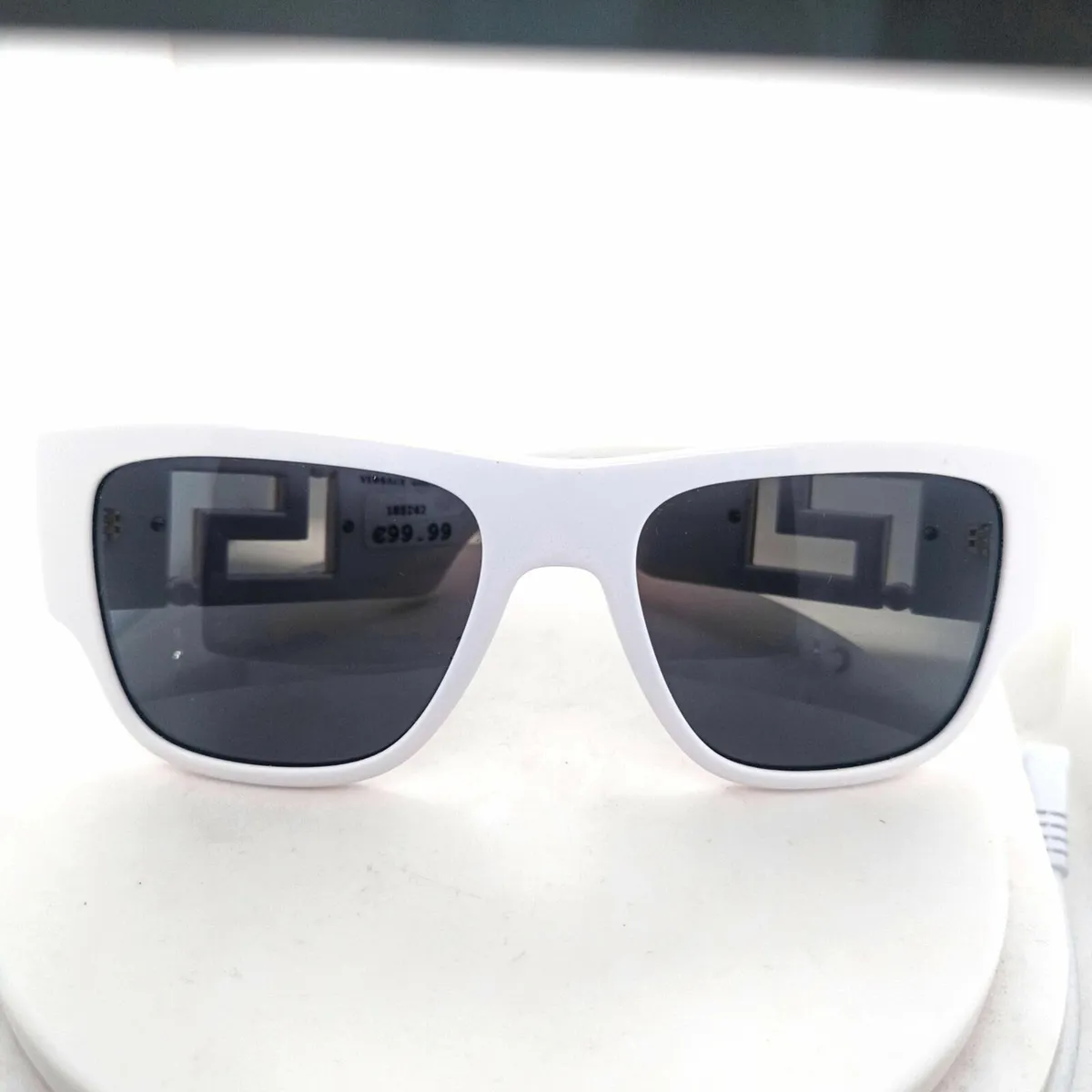 Versace Sunglasses, White Frames & Hardcase - Image 1