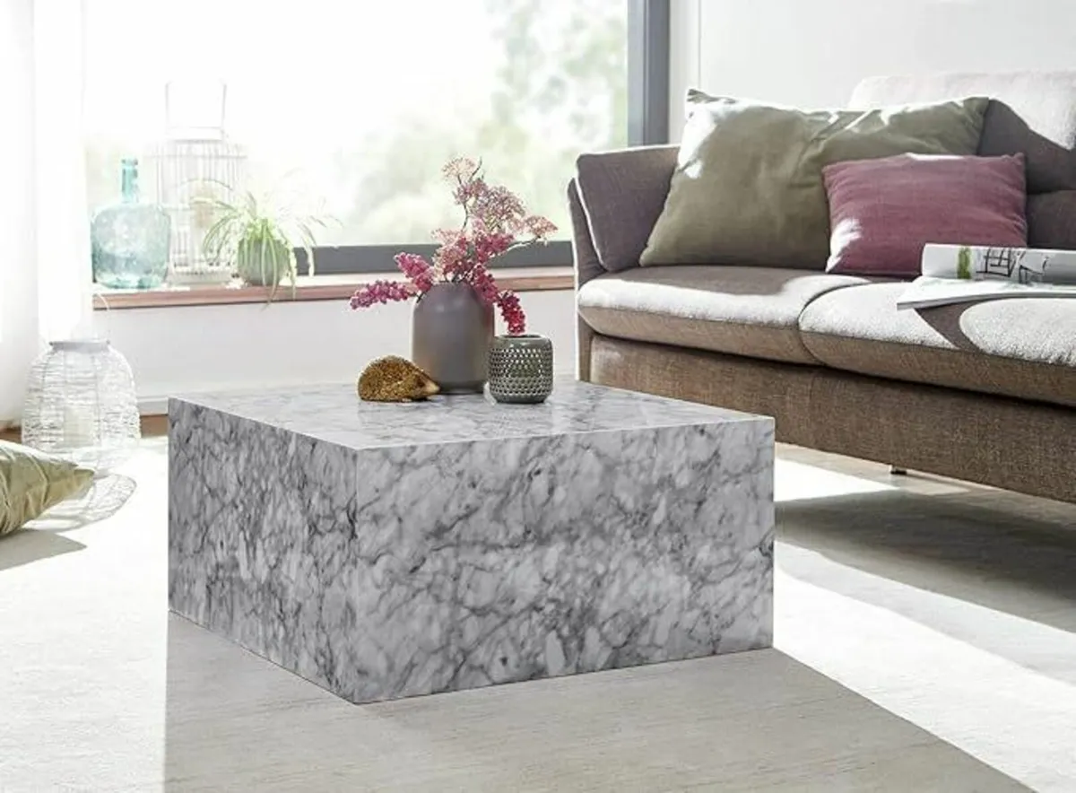 Monobloc Coffee Table High Gloss MDF Varnished Des - Image 3