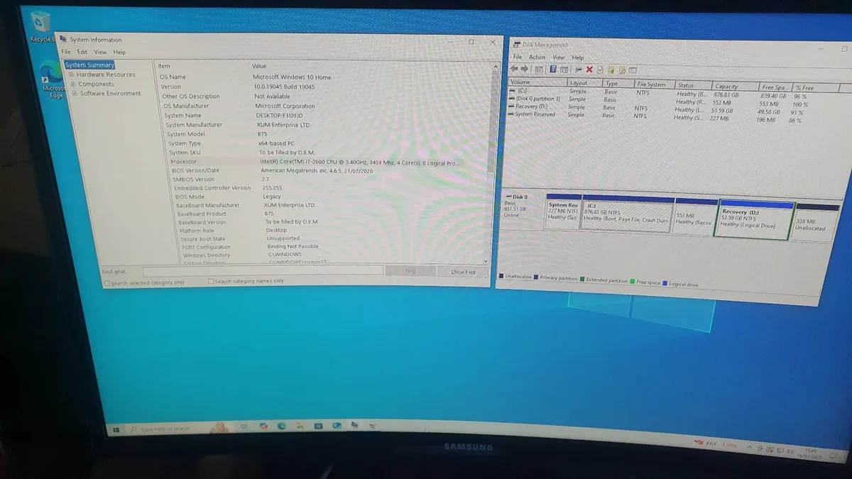 PC Gaming Rig with 24" curved Monitor - Image 2