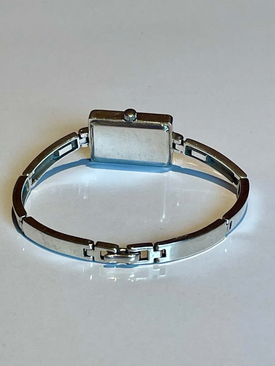 Vintage Carvel Ladies Silver Wrist Watch - Image 4