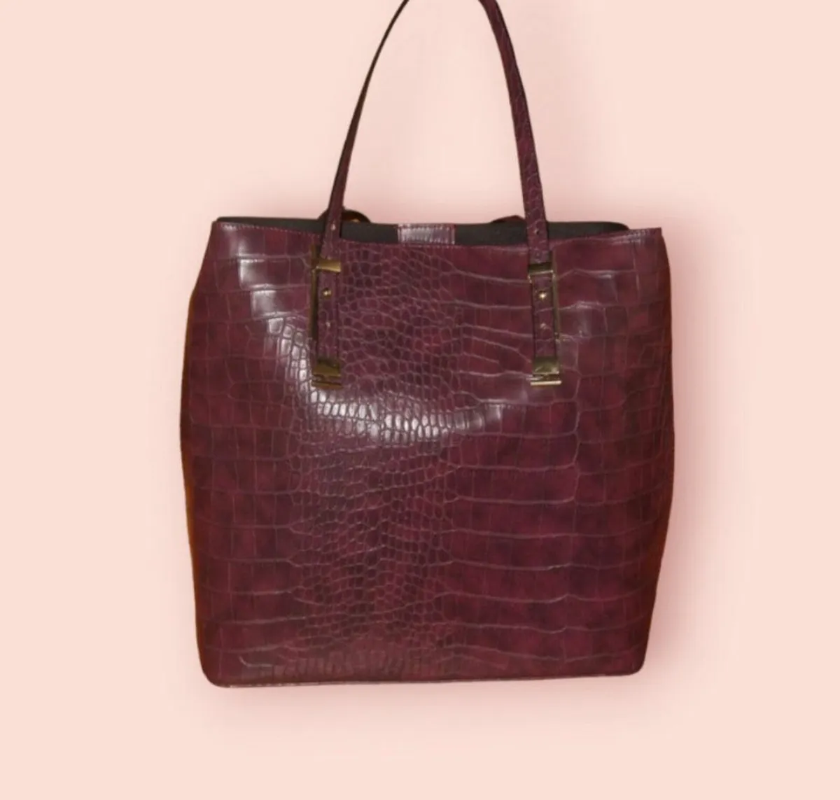 Vintage Leather M/S Tote/Shoulder/Handbag - Image 3