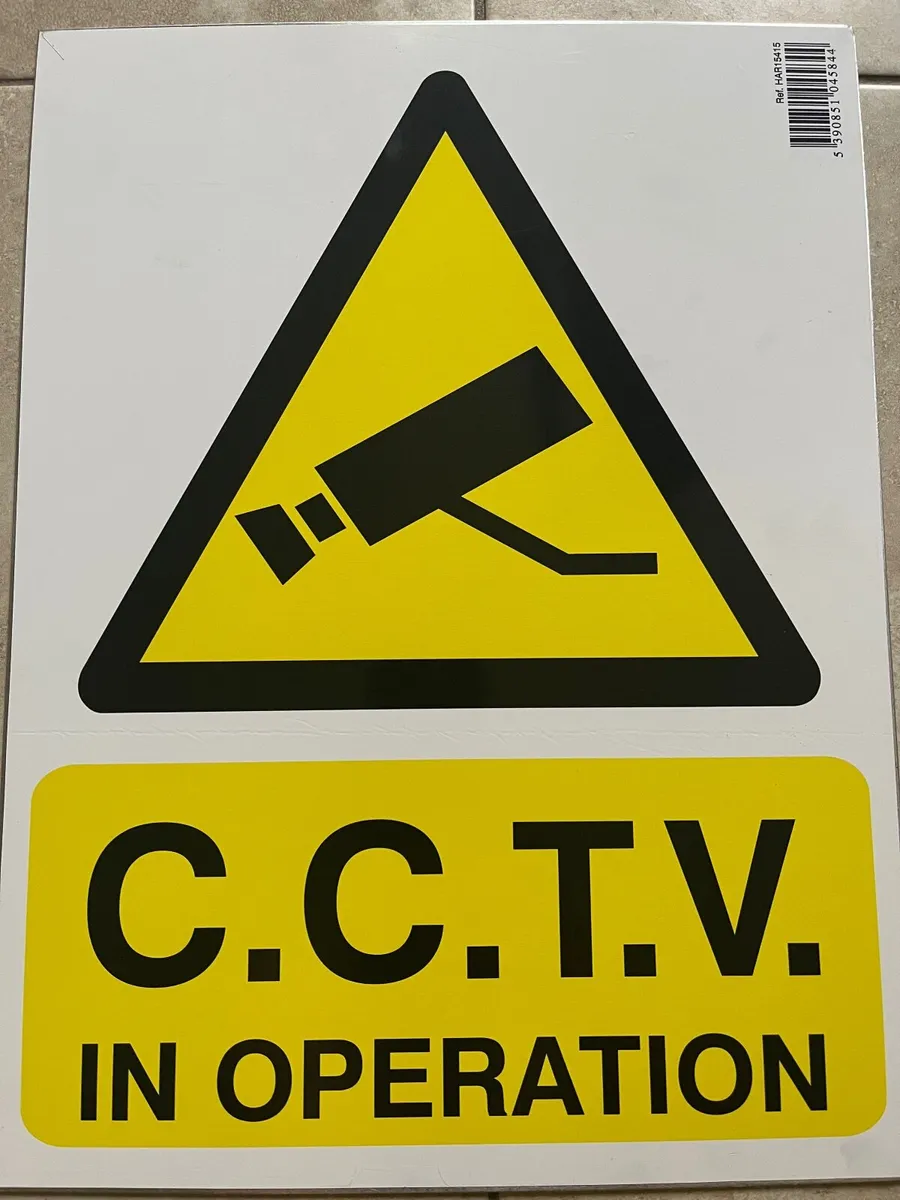 CCTV Aluminium Sign