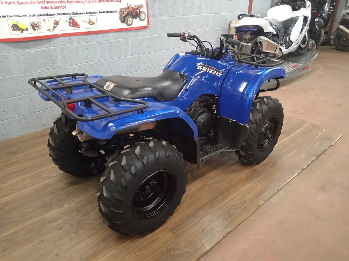 Yamaha YFM350 Grizzly Quad Blue - Image 4