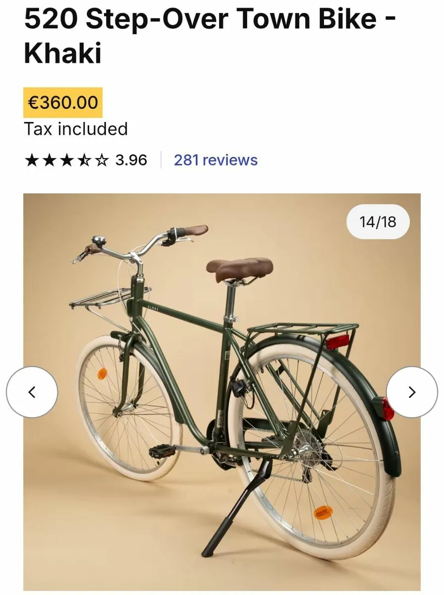 Town bike with lock - Image 3