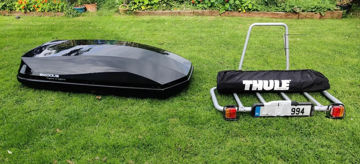 Large 580L Roofbox & Thule 949/948 Cargo Rack/Bag - Image 2