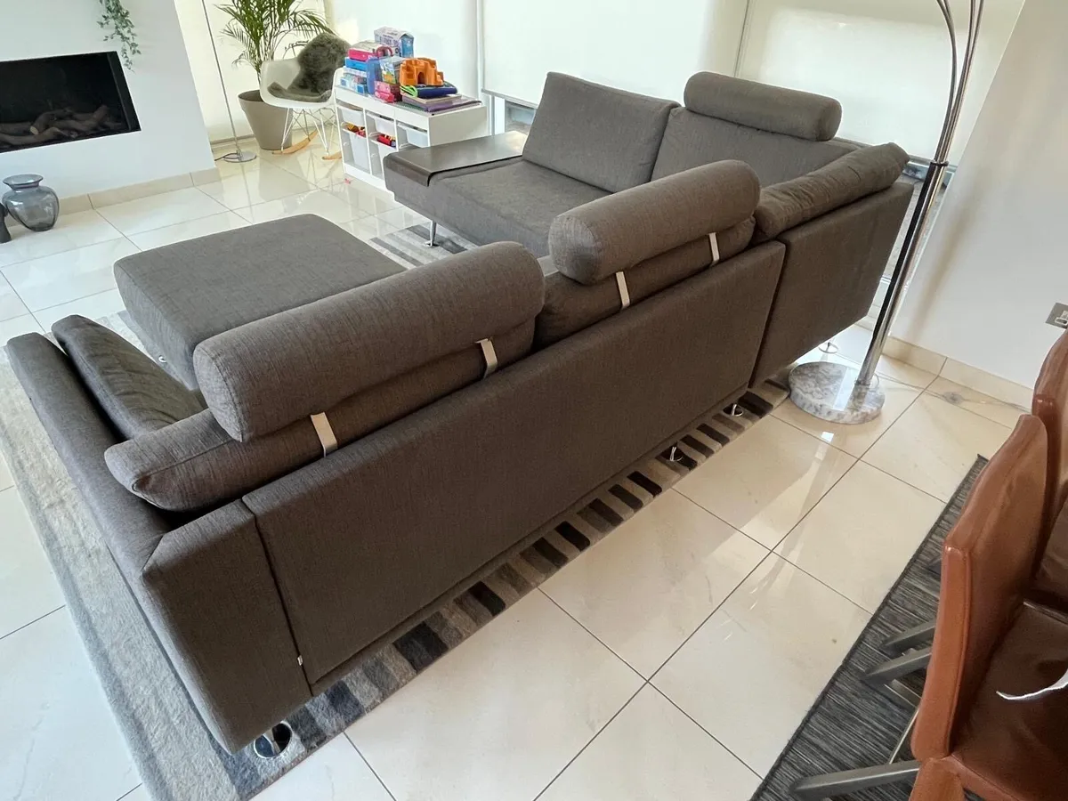 BoConcept Corner Sofa & Ottoman - Image 4