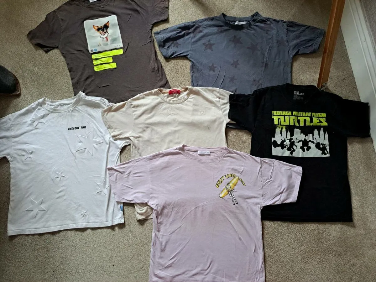 Boy Tshirt bundle Zara 11-12 - Image 1