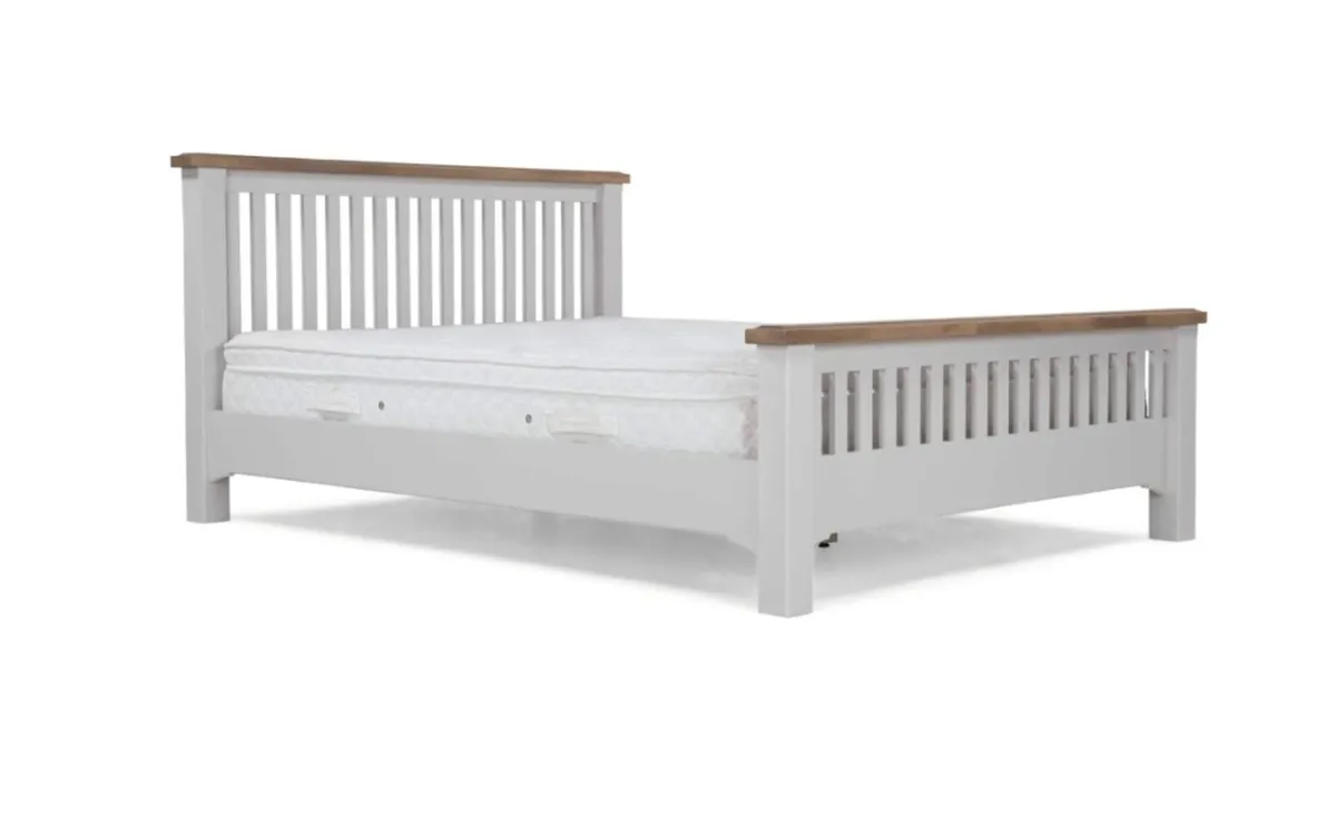 King-size Bed frame and 2x Lockers for Sale - Image 4