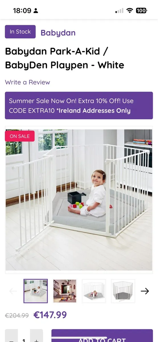 Baby Dan Playpen - Image 1
