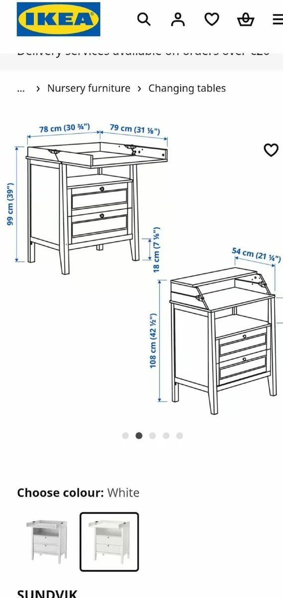 Baby changing station - Image 1