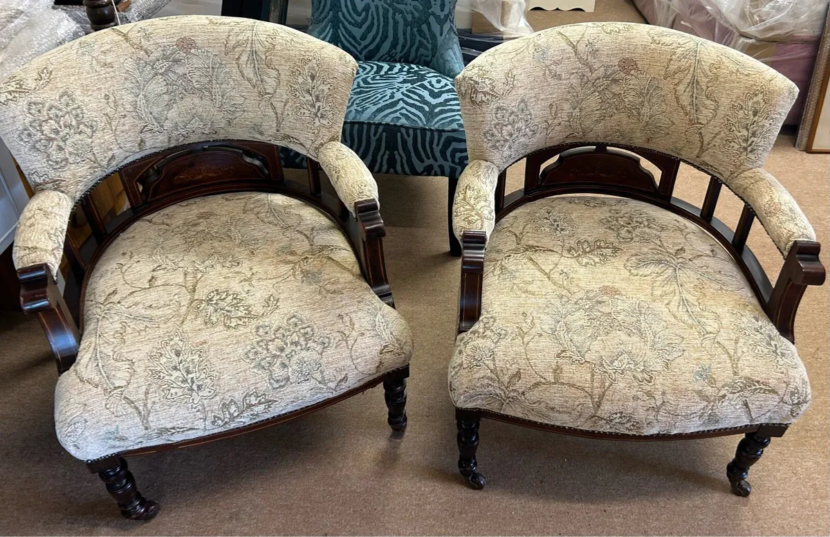 Edwardian Armchairs - Image 1