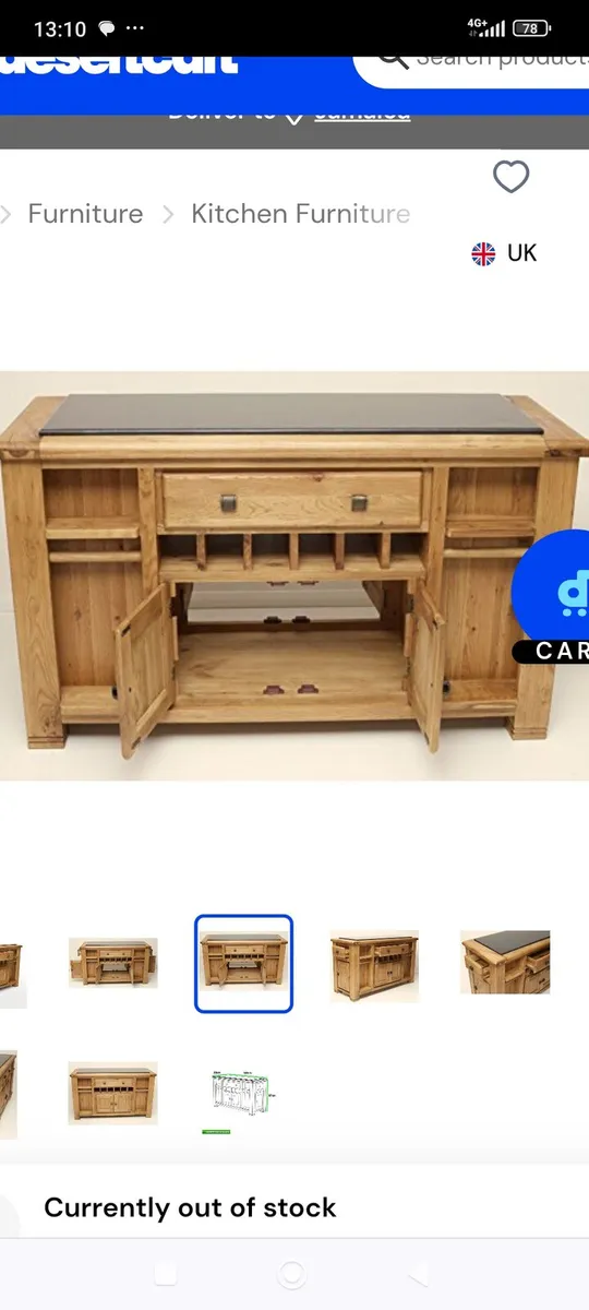 Solid kitchen island granite top delivery arranged - Image 2