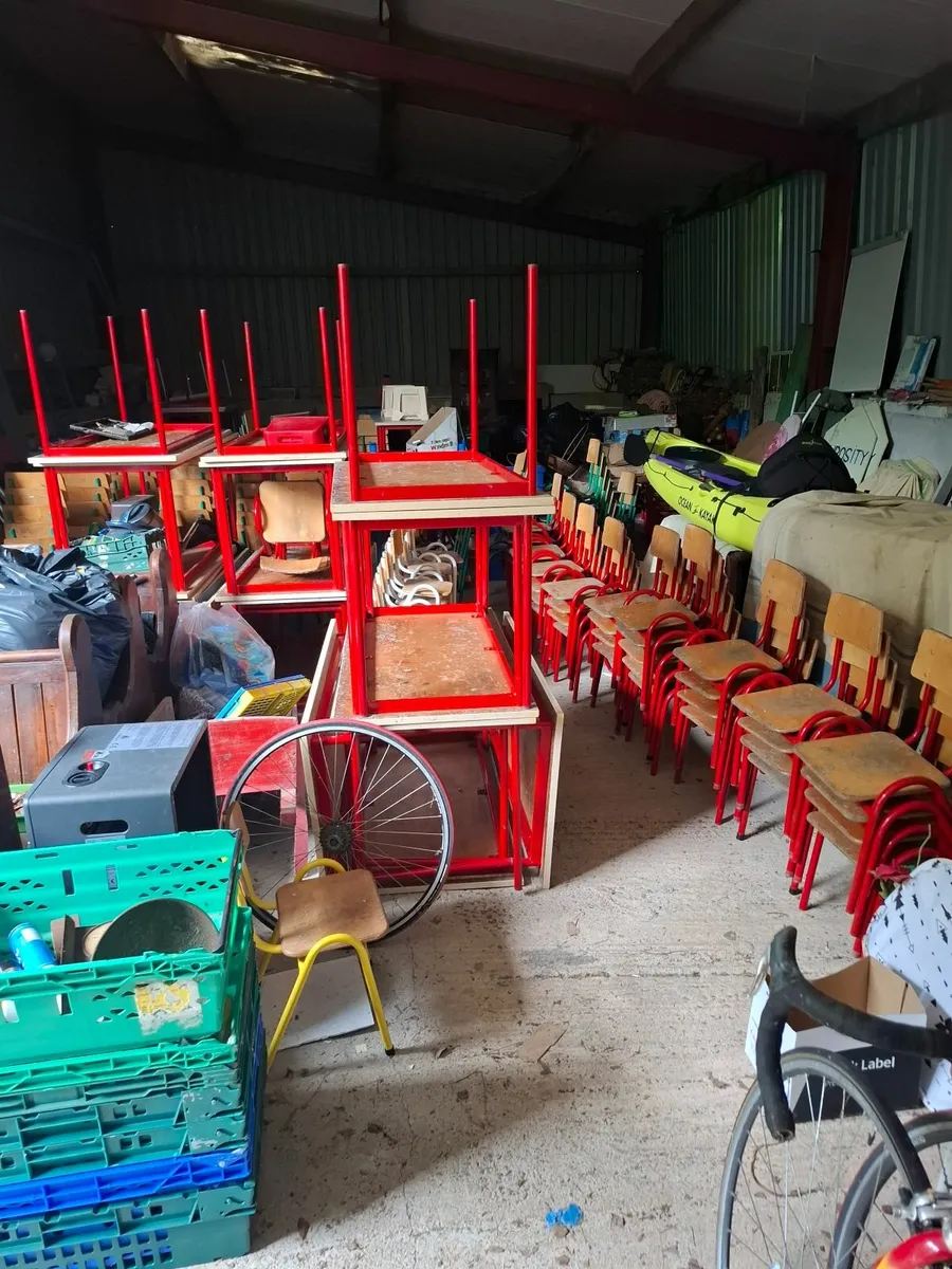 School tables and chairs - Image 1