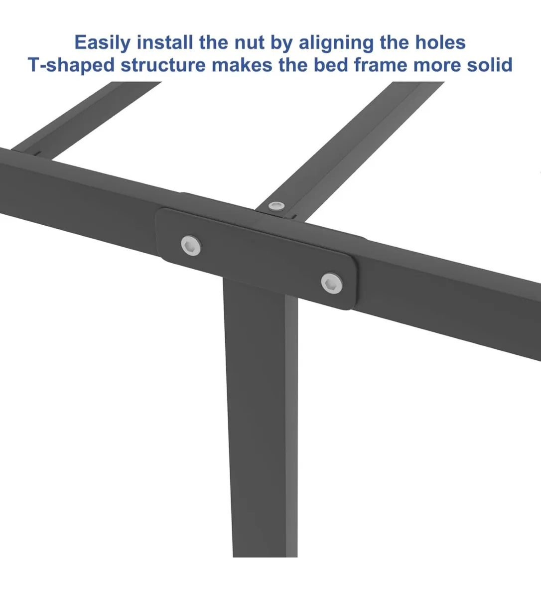 King Metal Bed Frame with Large Storage - Image 3