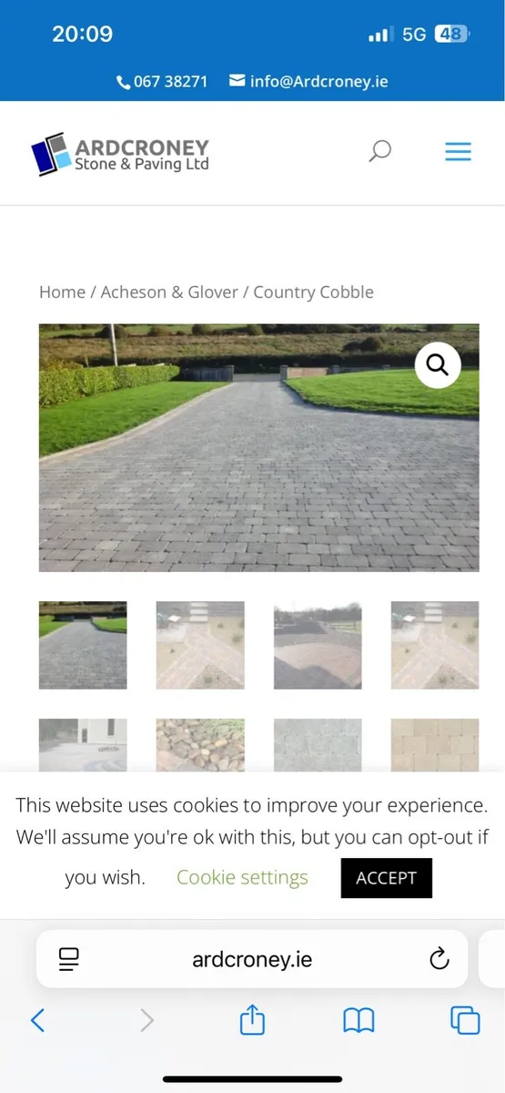 Grey AG country cobble grey paving - Image 1