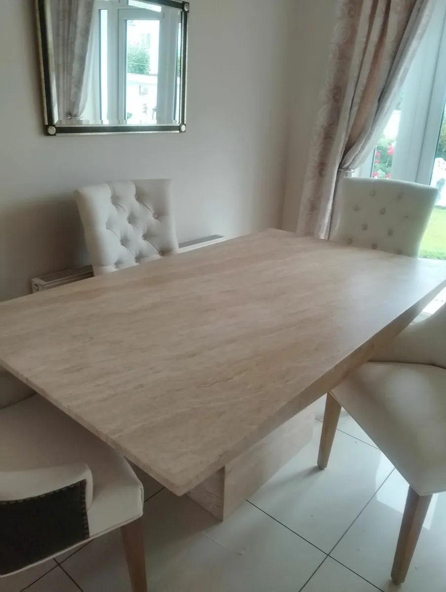 For sale Marble table and 4 chairs. - Image 1
