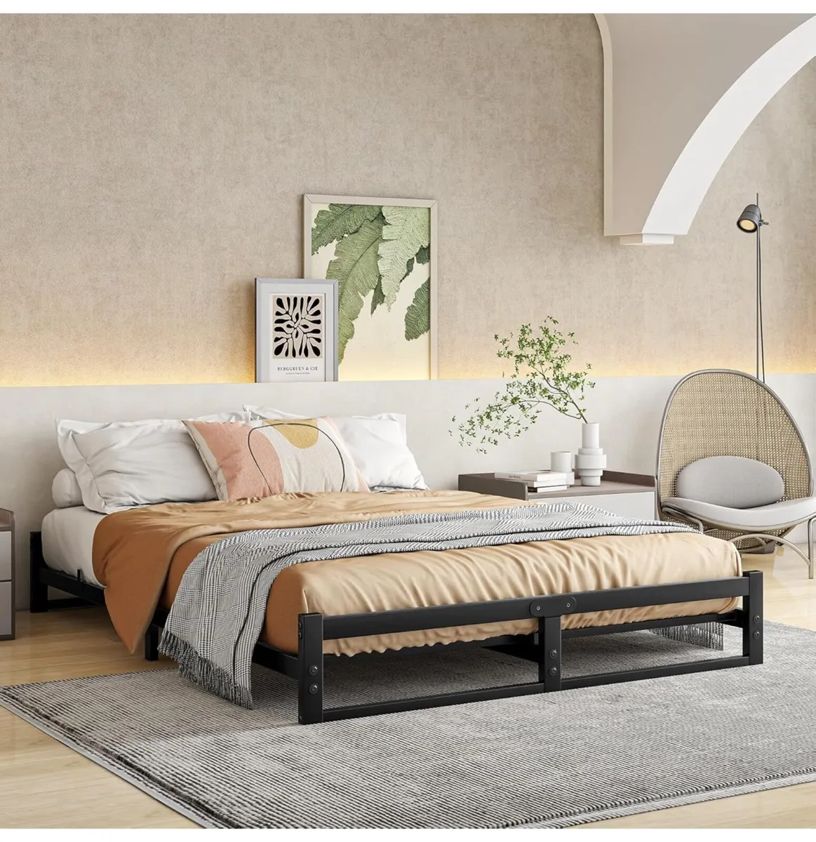 King Size Bed Frame,5ft Floor Bed Frame King Size - Image 1