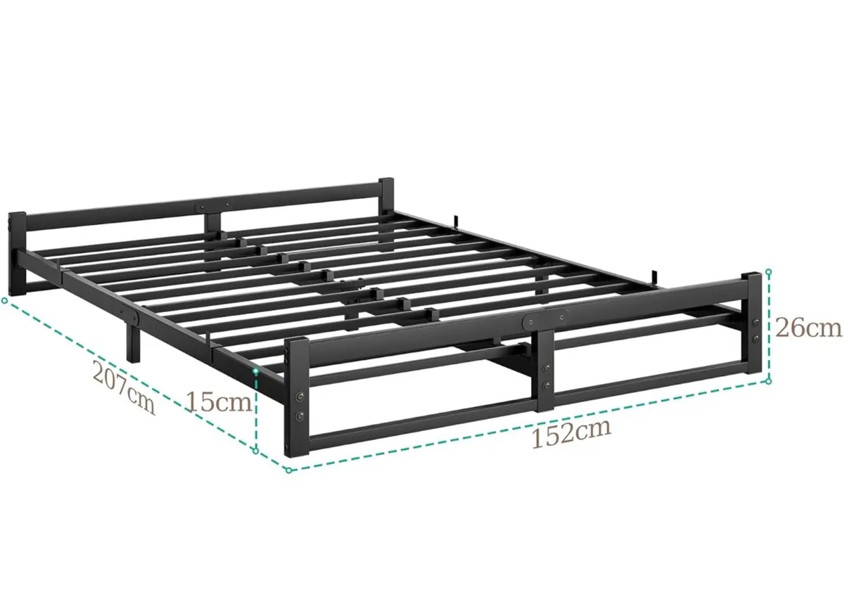 King Size Bed Frame,5ft Floor Bed Frame King Size - Image 3