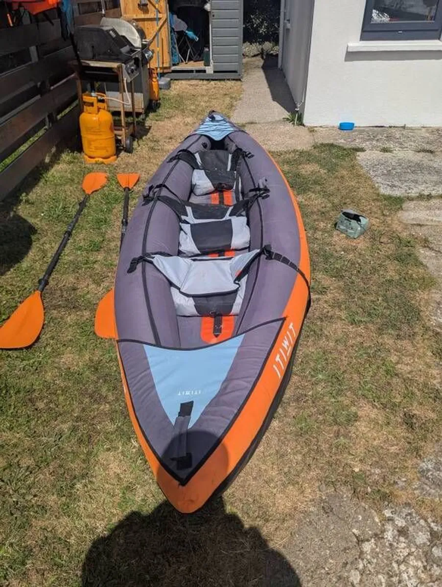 Decathlon - Itiwit, Inflatable Recreational Sit-on Kayak, 2-3 Person - Image 2