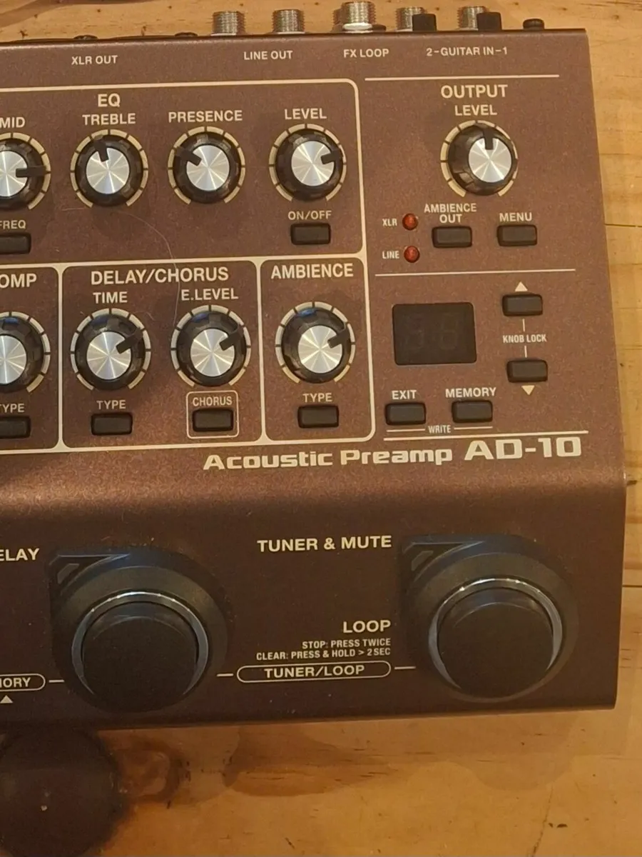 Boss AD - 10 Acoustic Guitar Pre Amp FX Pedal - Image 3