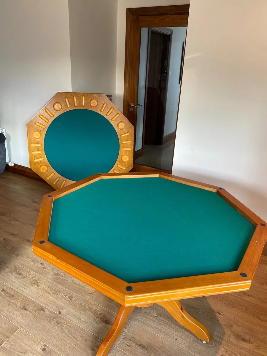 Solid Oak Poker Table - Image 2