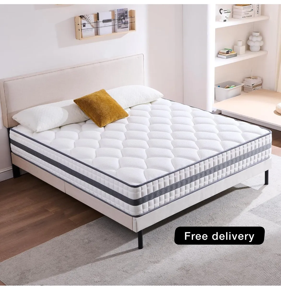 King Mattress, Hybrid Memory Foam and Spring, Zona - Image 1