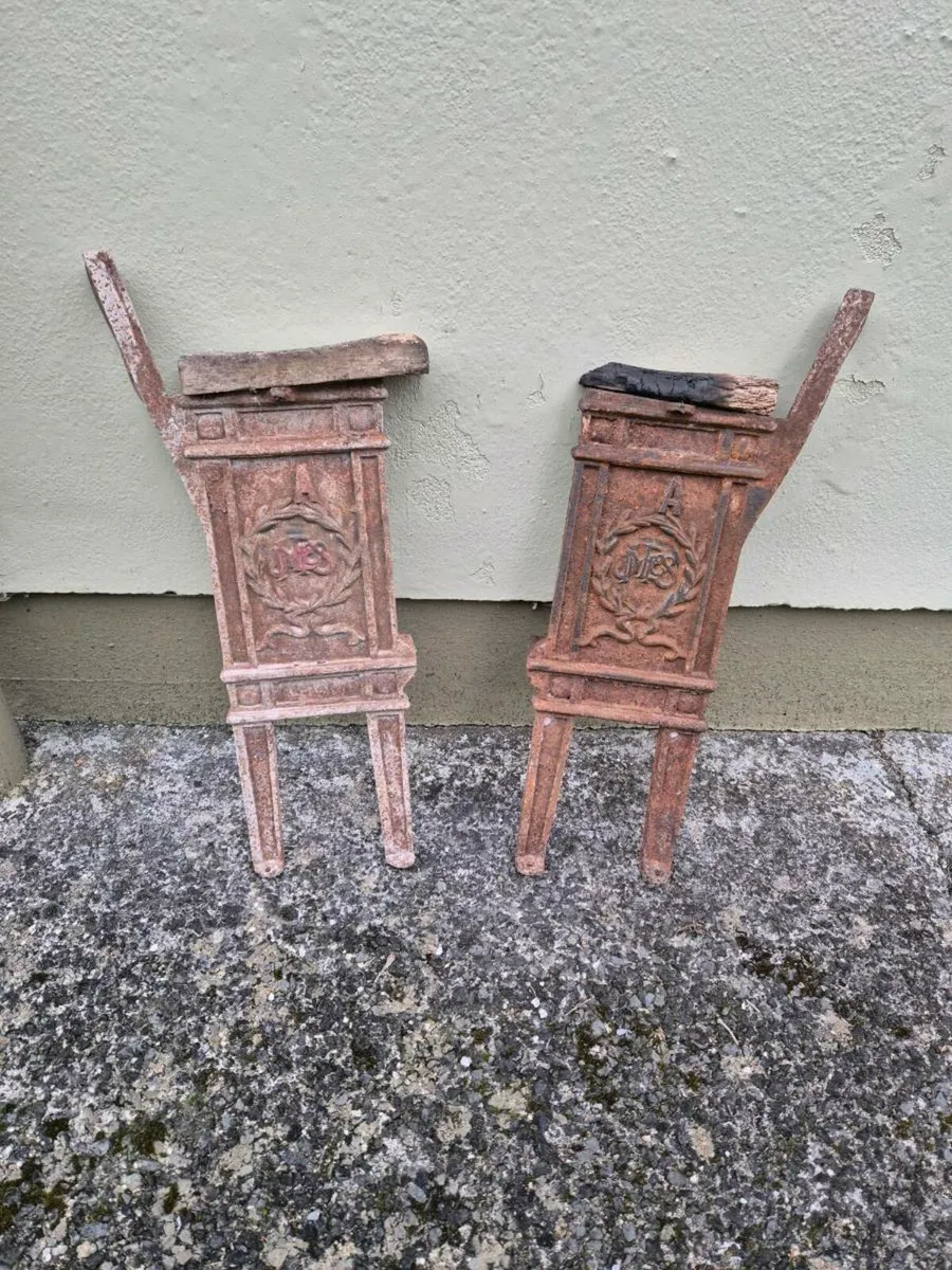 Old cinema seat ends - Image 1