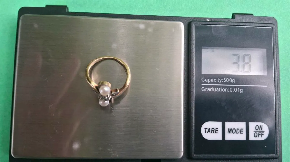 Antique Pearl and Diamond Ring - Image 3