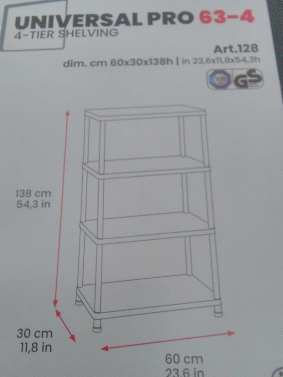4 tier shelf unit - Image 2