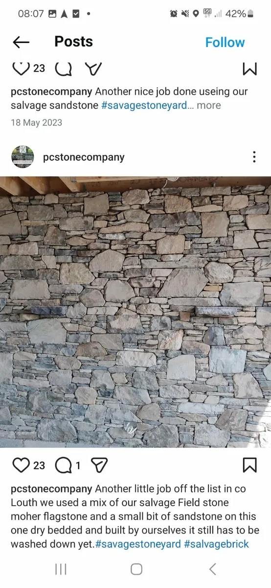 Old salvage building stone - Image 3