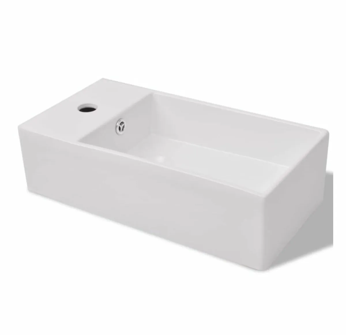 Two Piece Bathroom Furniture and Basin Set Black - Image 4