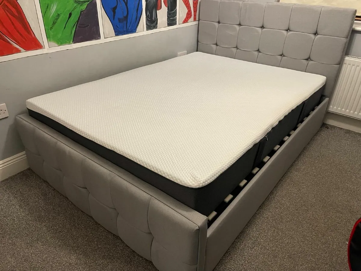 Double Ottoman Storage Bed with Emma Mattress - Image 1