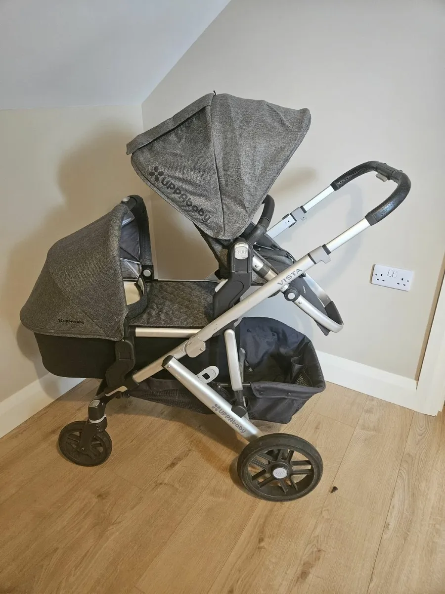 UppaBaby Vista Double Travel System (inc Car Seat) - Image 1