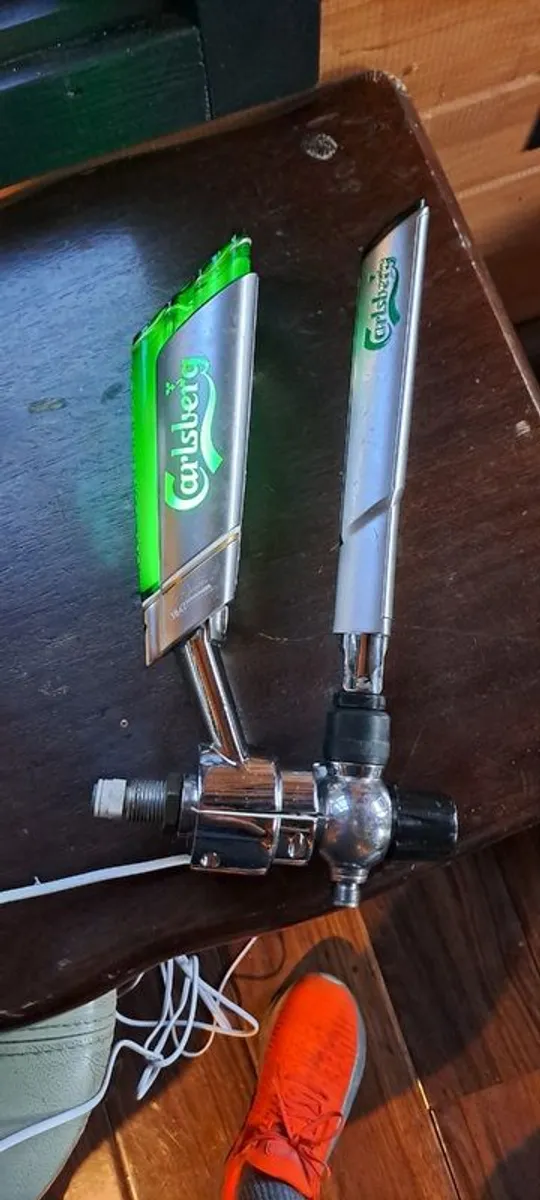 Beer taps - Guinness and Carlsberg - Image 1