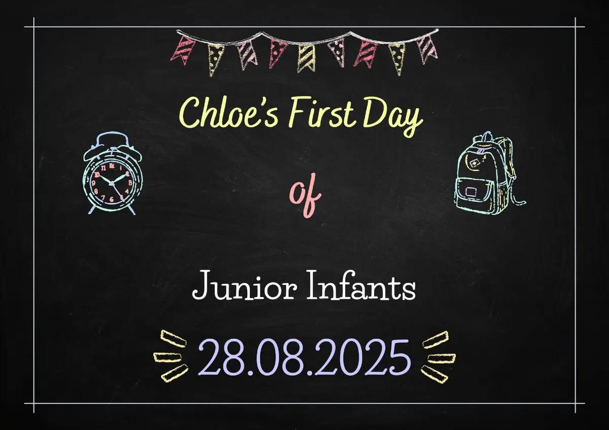 First Day of School Sign - Image 1