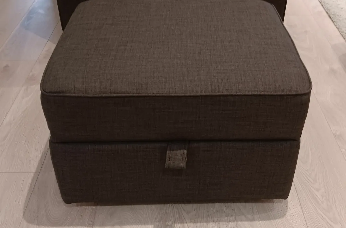 Armchair and Storage Footstool (DFS) - Image 3
