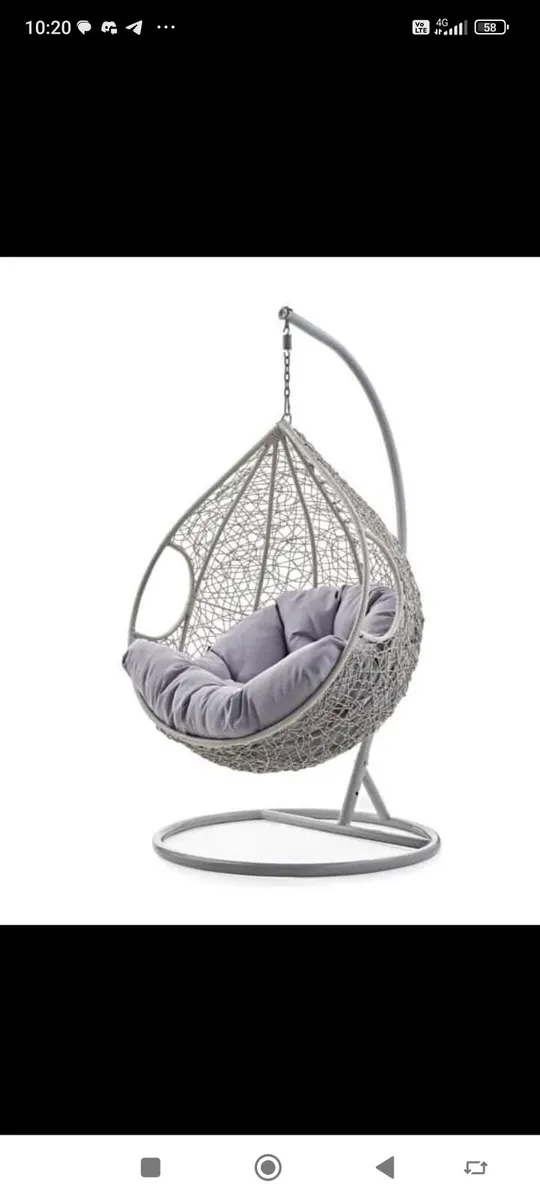 Garden rattan swing egg.chairs - Image 1