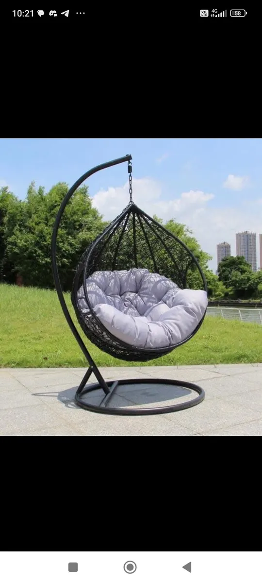 Garden rattan swing egg.chairs - Image 2