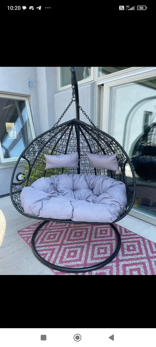 Garden rattan swing egg.chairs - Image 3