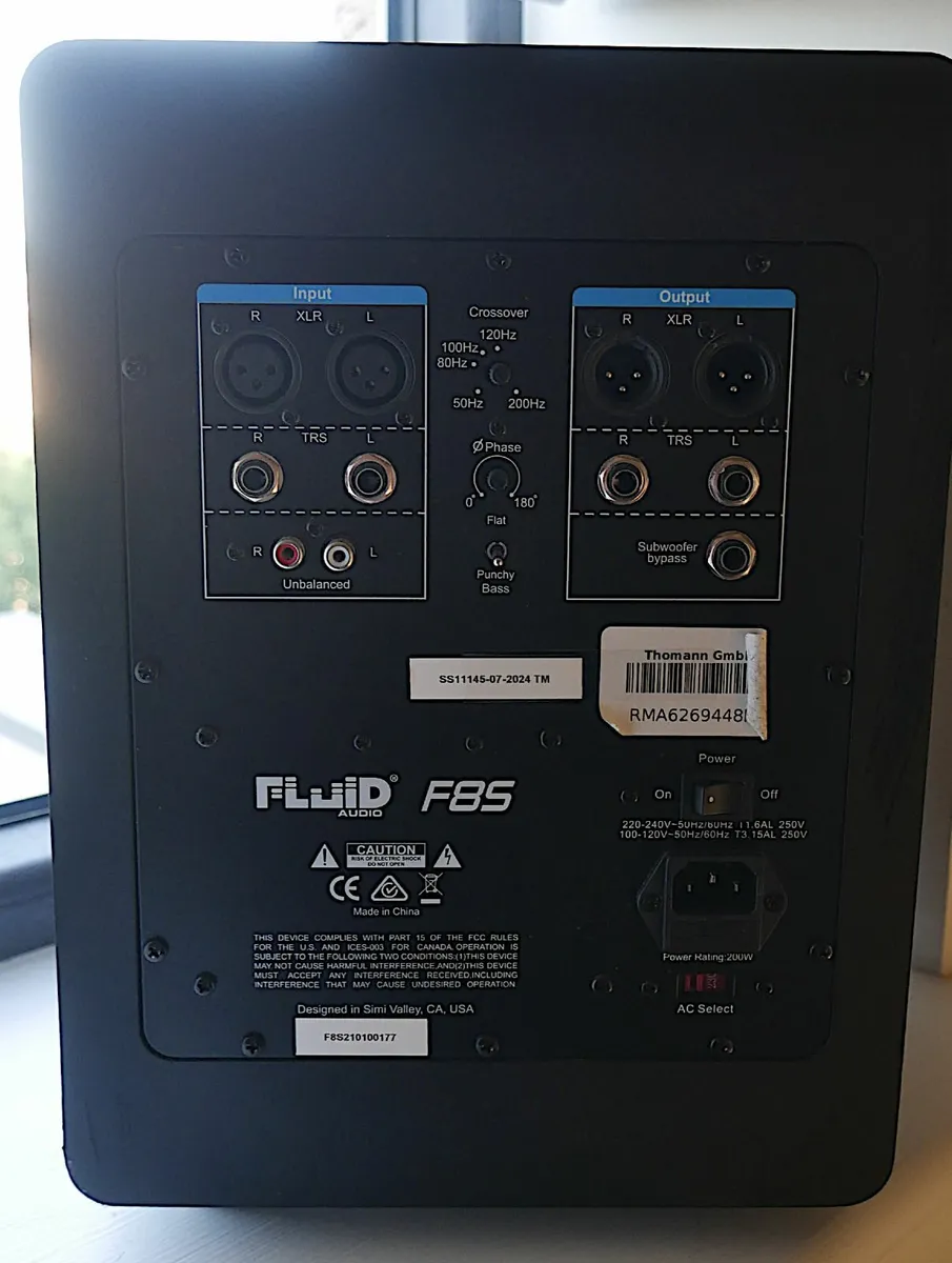 Fluid Audio - F8S SUBWOOFER - Image 4