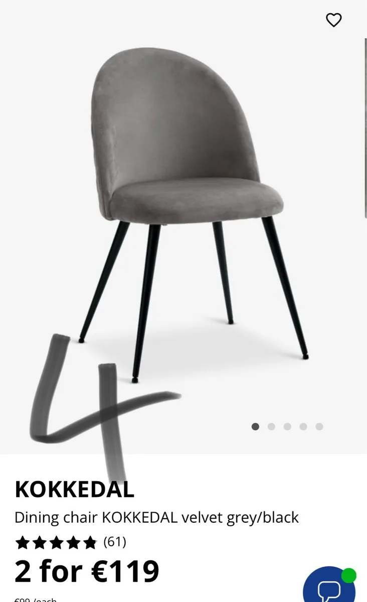 Dining table and chairs - Image 1