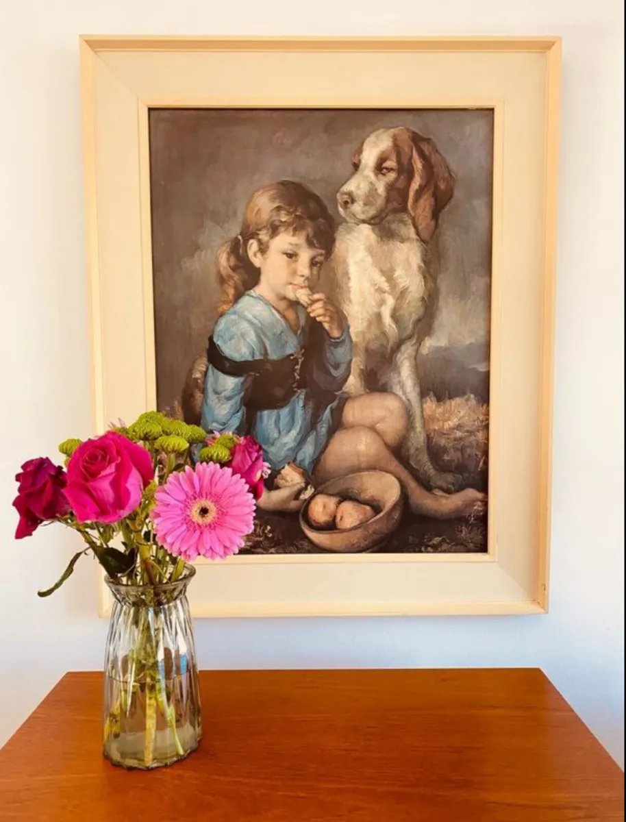 Large Vintage Framed Print - Image 1