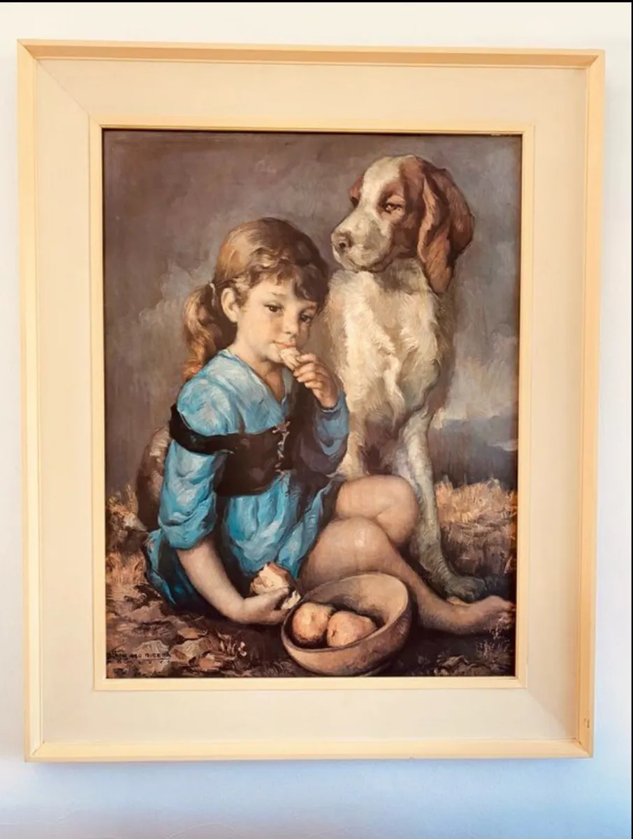 Large Vintage Framed Print - Image 2