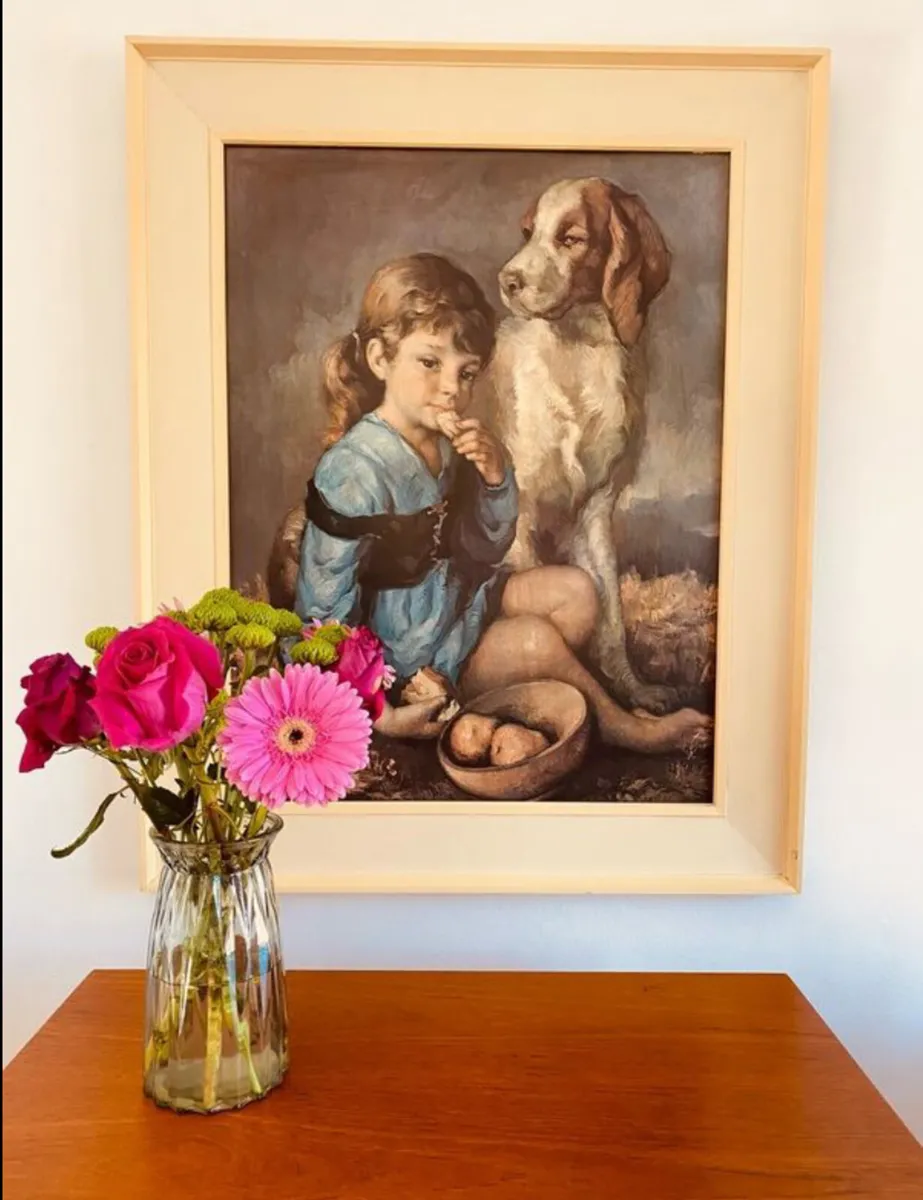 Large Vintage Framed Print - Image 4