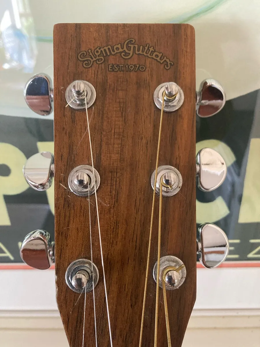 Left handed Sigma acoustic guitar - Image 3